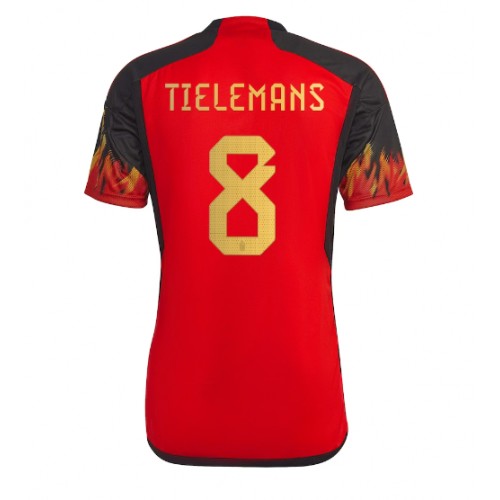Lacne Muži Futbalové dres Belgicko Youri Tielemans #8 MS 2022 Krátky Rukáv - Domáci